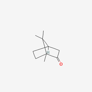 カンフル（樟脳）（Camphor、C10H16O）の分子構造式