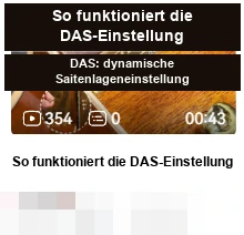 DAS · So funktioniert die DAS-Einstellung