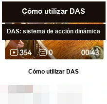 DAS · Cómo utilizar DAS