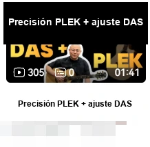 DAS · Precisión PLEK + ajuste DAS